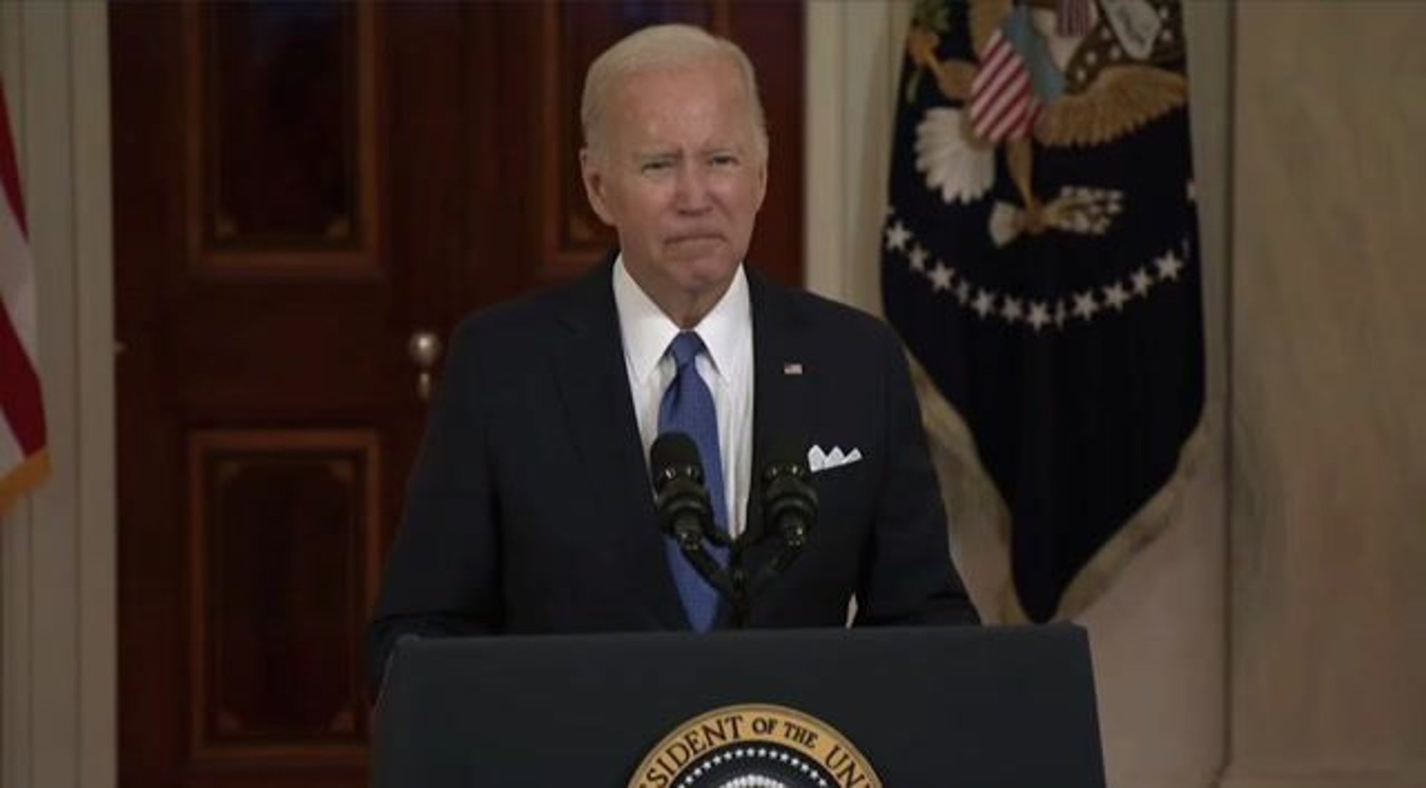 President Biden warns about risks to "right to privacy" following Roe v. Wade reversal.