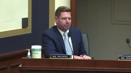 Rep. Eric Swalwell (D-CA) slams Republicans for trying to force “government-mandated pregnancy.”