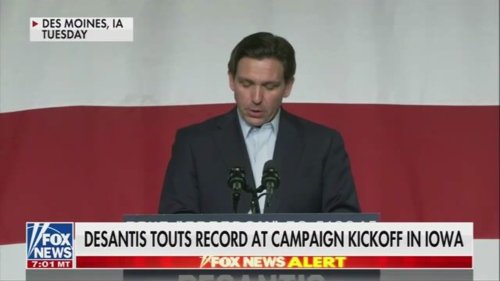 2024 candidate DeSantis in Iowa: "We can't have every major institution in our country going on ideological joy rides."