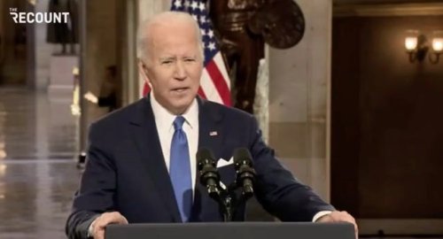 President Biden hits at former President Trump’s “bruised ego": “He can’t accept he lost … He lost.”
