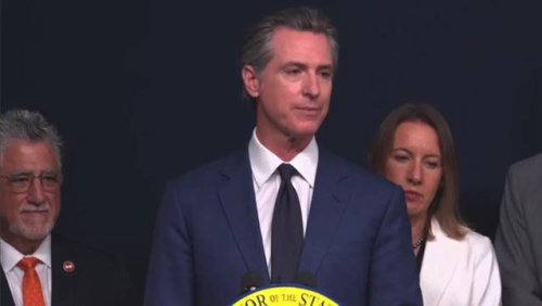 Gov. Gavin Newsom (D-CA) after signing a law increasing taxes on guns takes a dig at the GOP debate happening tomorrow.
