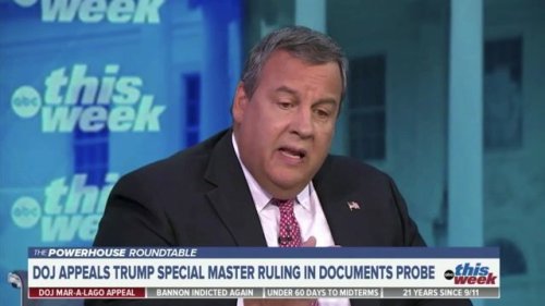 Fmr. NJ Gov. Chris Christie (R) on Sunday said the Department of Justice had “no choice” but to go into Mar-a-Lago.
