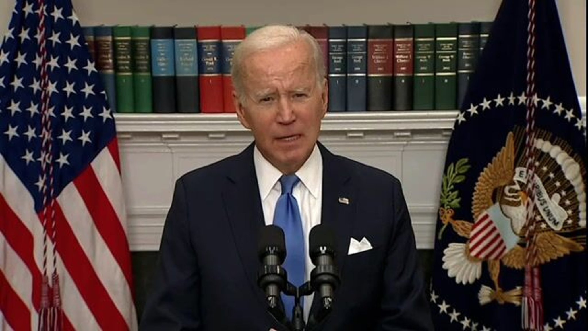 President Biden says Hurricane Ian's impact on Florida "is likely to rank among the worst in the nation's history."