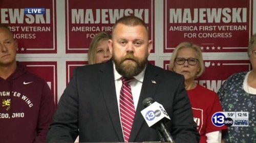 GOP congressional candidate J.R. Majewski responds to AP reporting that he misrepresented his service in Afghanistan.