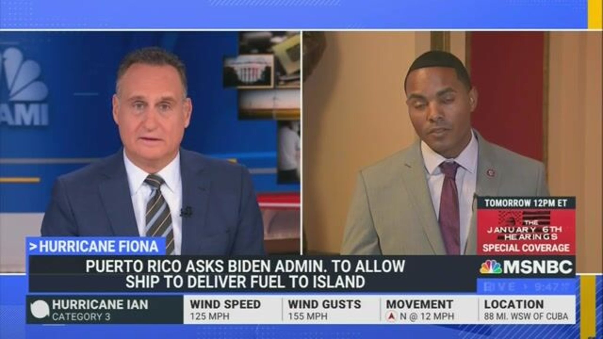 Rep. Richie Torres (D-NY) calls on the Biden administration to allow a foreign ship to deliver diesel to Puerto Rico.