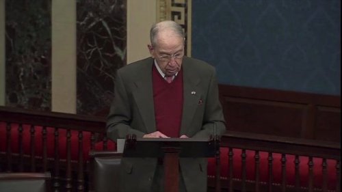 Sen. Chuck Grassley (R-IA) questions Dem. motives on voting rights bill: “Why would we want to keep people from voting?”