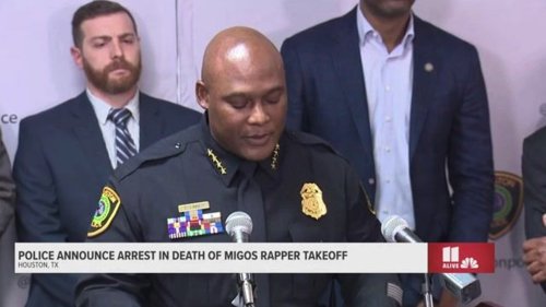 Houston Chief of Police Troy Finner announces Patrick Brown was arrested yesterday for the murder of rapper Takeoff.