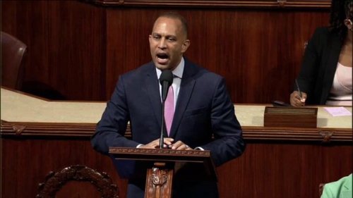 Rep. Hakeem Jeffries (D-NY) invokes President Biden, calls the Inflation Reduction Act a "big 'effing' deal."