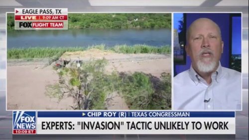 Rep. Chip Roy (R-TX) calls on "all of the leaders of [Texas]" to “declare an invasion” at the U.S.-Mexico border.