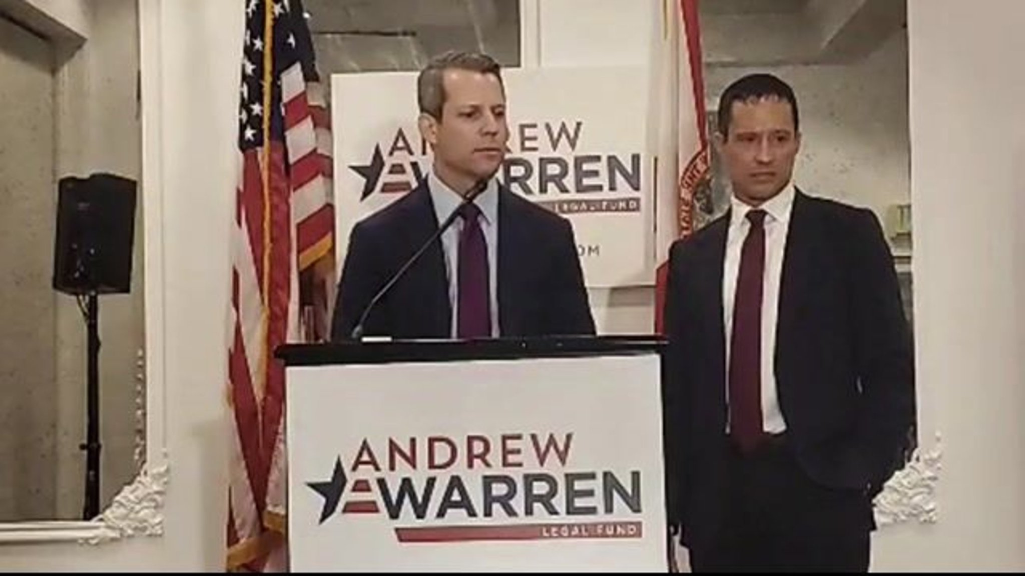 State Attorney Andrew Warren: “Governor [DeSantis] was elected in a fair and free election once, just like I was twice.”