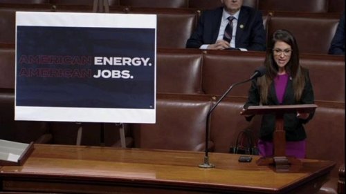 Rep. Lauren Boebert (R-CO): “[Democrats] have a climate religion. They worship the Earth, while I worship the Creator.”