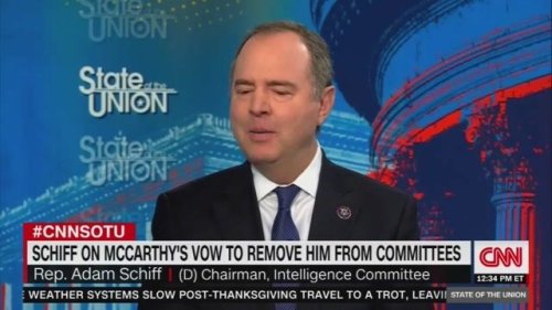 Rep. Adam Schiff (D-CA) goes after House Min. Leader Kevin McCarthy, claiming he needs support from the "QAnon caucus."