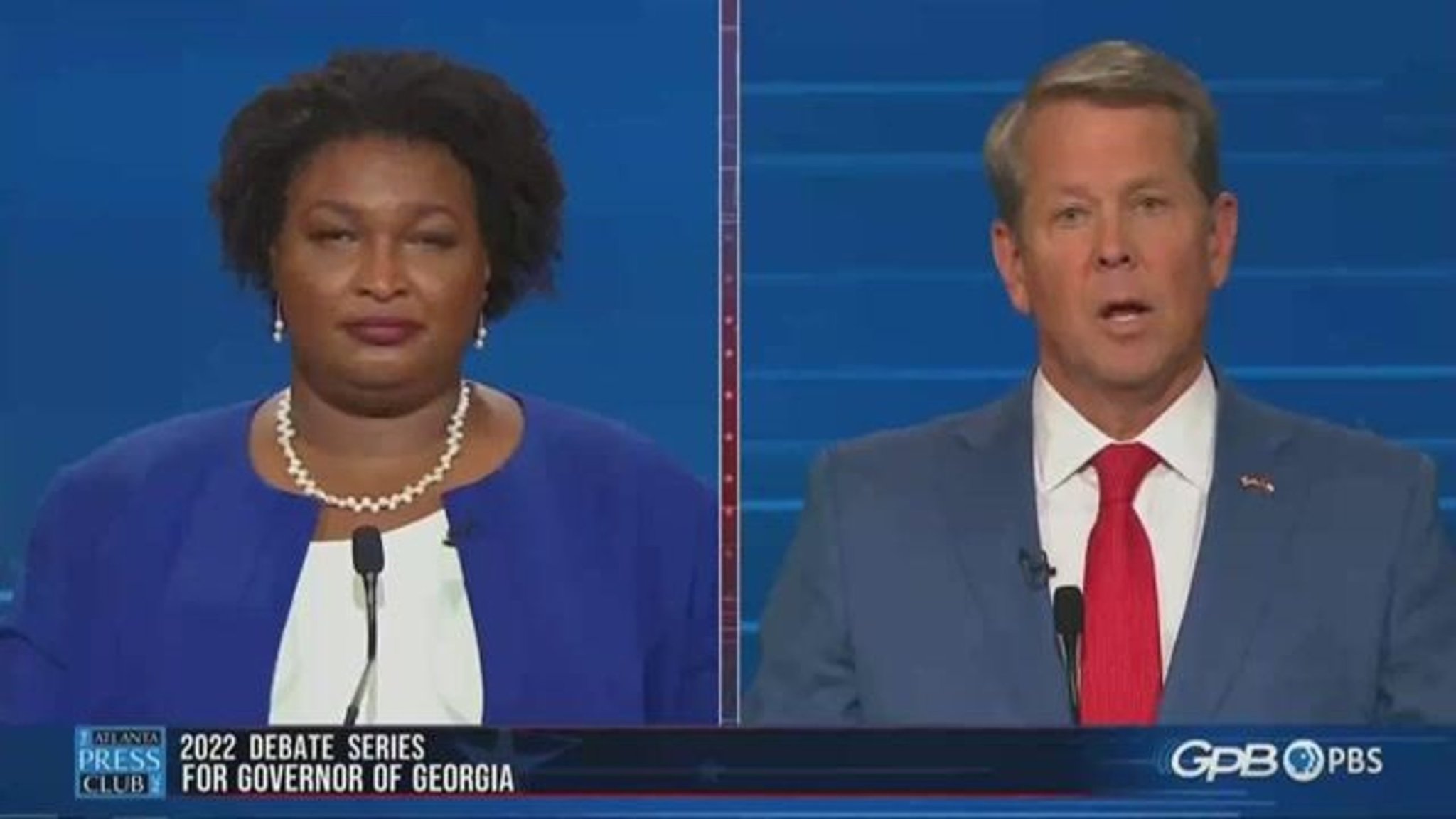 GA gov. nominee Stacey Abrams (D) slams Gov. Brian Kemp’s (R) handling of minority-owned businesses in the state.