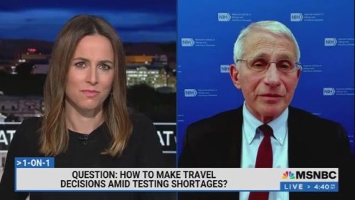 Dr. Anthony Fauci recommends telling unvaccinated family members not to come over for the holidays due to COVID spikes.