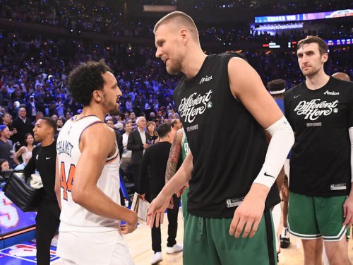 Porzingis: Part of me 'very, very happy' for Knicks after Celtics' loss