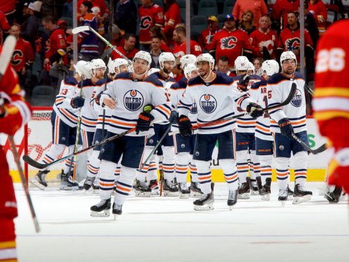 Oilers rally past Flames in Game 2 to even series