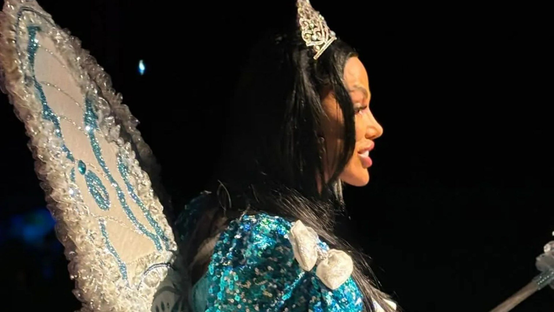 First look at Katie Price in her new role as she’s seen as a fairy in Pinocchio
