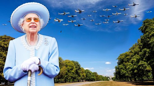 Queen's Windsor Castle under flight path as 37 jets fly over in an hour