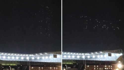 Watch 'UFOs' flying above St James' Park as Newcastle fans spot hovering lights
