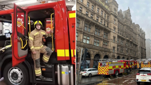 Brave firefighter sent into Edinburgh Jenners blaze with 'out of date' info on building