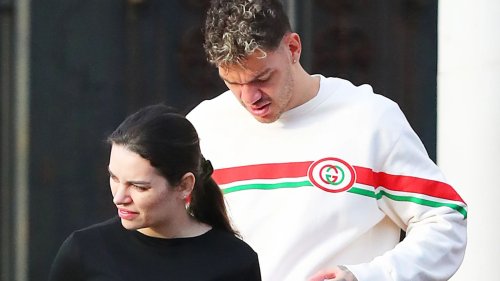 Man City star Ederson braves the cold in £1,600 Gucci shorts alongside Wag