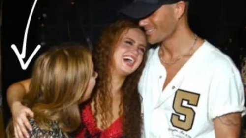 Optical illusion baffles fans as Max George hugs Maisie Smith with ‘6ft arm'