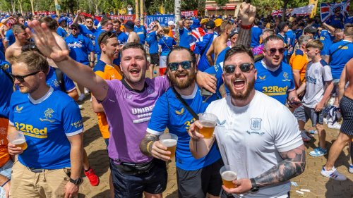 Rangers fans in the frame as we look back at the pre-match party in Seville