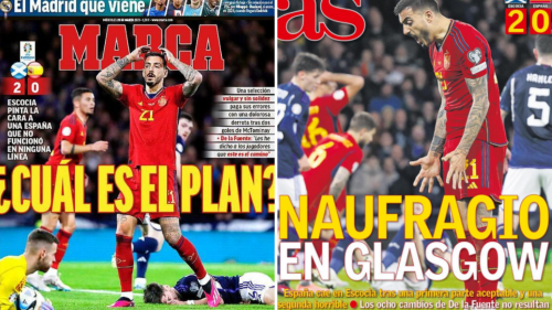 Spanish media reacts to Scots' loss as De La Fuente savaged by 'William Wallace sons'