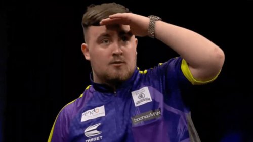 Littler shows he's human and trolls himself with miss in Premier League final