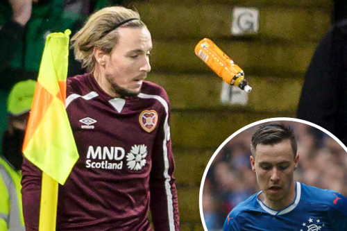 Hearts star Barrie McKay blasts Celtic fans who threw coins and bottles at him