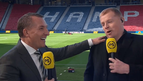 Neil Lennon winds up Brendan Rodgers after Celtic boss makes teams blunder on TV