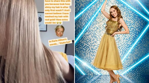 Strictly star Rose Ayling-Ellis reveals amazing hair transformation after washing it in GOLD