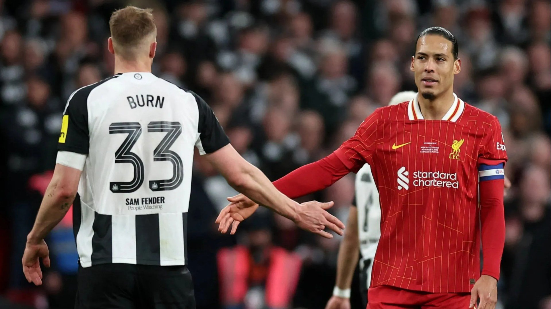 Van Dijk praised for classy gesture after Liverpool 'battered' in cup final