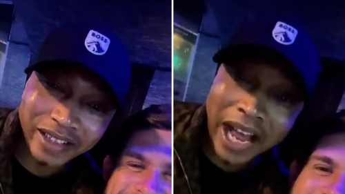 El Hadji Diouf filmed making foul-mouthed Rangers battle cry - and fans love it