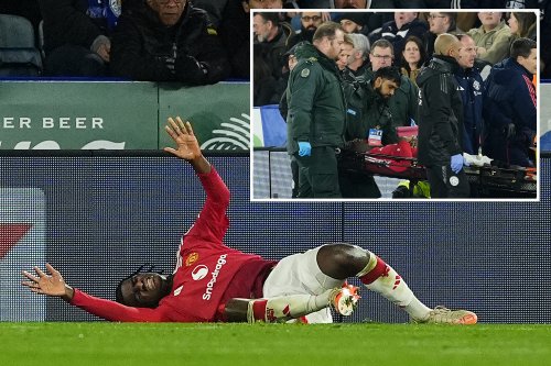 'That's heartbreaking' say fans as Man Utd ace Heaven stretchered off in agony