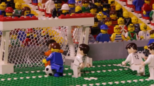 Rangers' Ryan Kent Europa final miss and Aaron Ramsey penalty recreated in LEGO