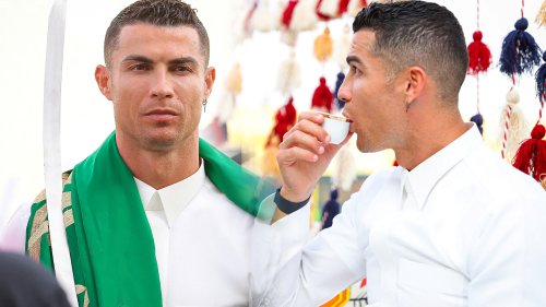 Ronaldo Wields Sword In Traditional Dress During Saudi Founding Day