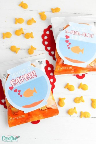 Valentine Goldfish printables