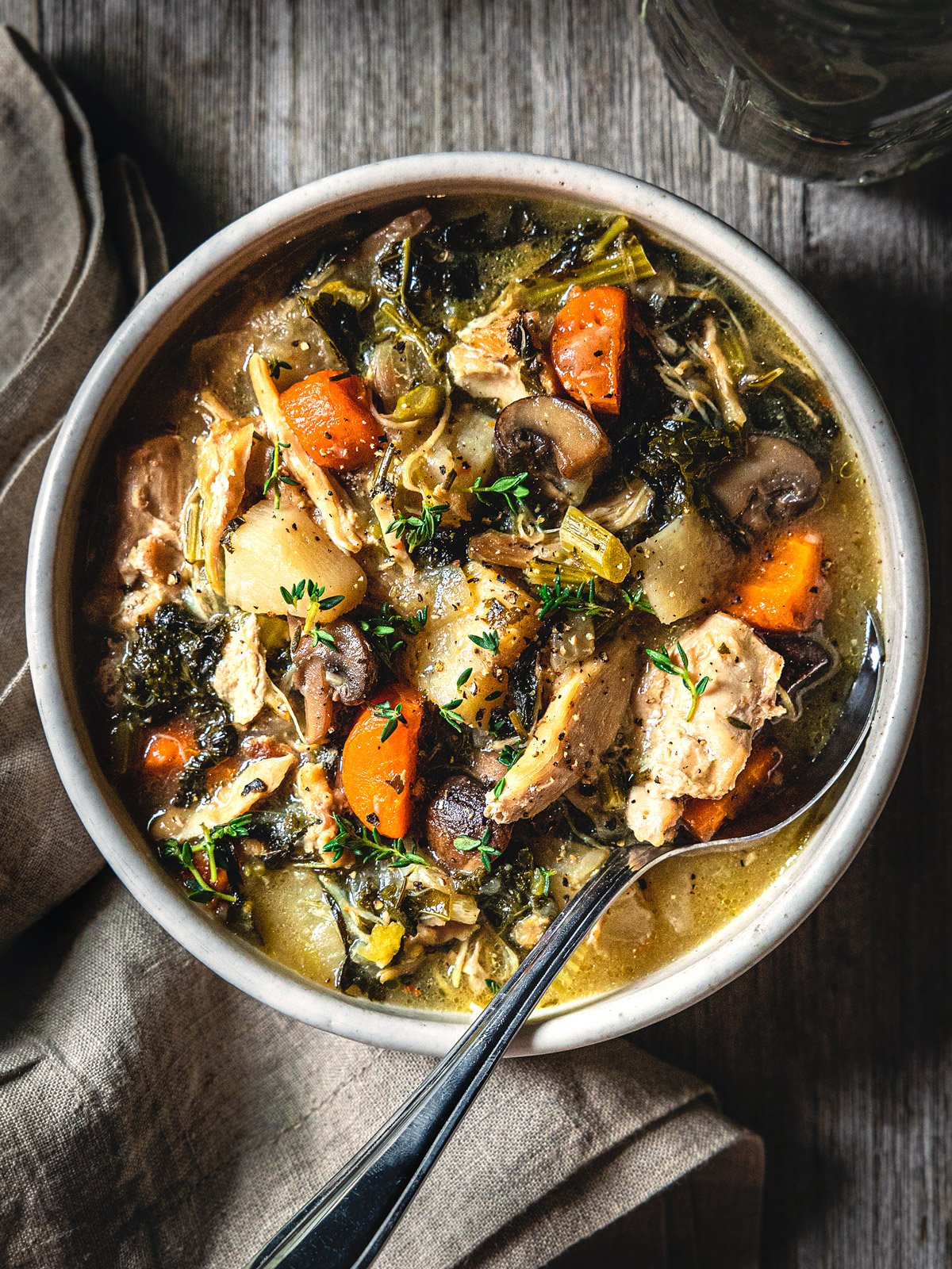 Low Carb Instant Pot Chicken Stew (Keto, Paleo, Whole30)
