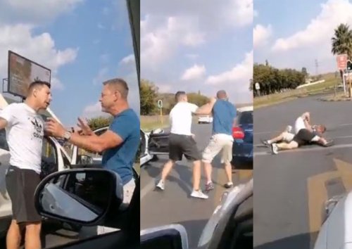 WATCH: Don't be a c***t! Road rage caught on camera