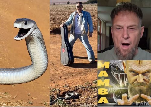 Steve Hofmeyr films video with mamba called Jacob Zuma! [watch]