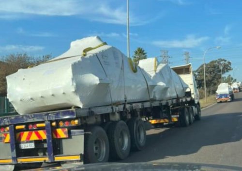 LOOK: Did you see trucks transporting covered armor tanks in Gauteng?
