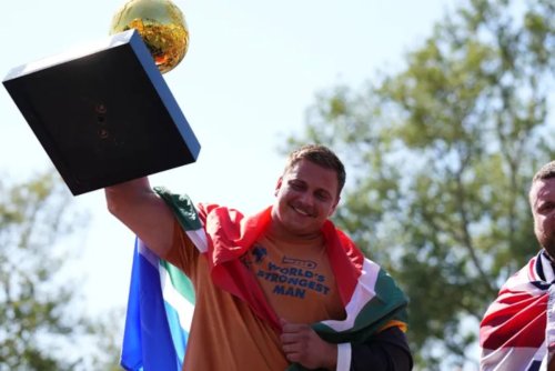 Who is the former rugby star, now World's Strongest Man?