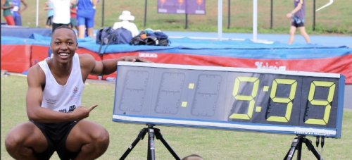 Teenager breaks national record with 100m super sprint