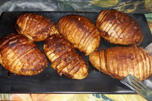 Golden Hasselback Potatoes - A blissful variation on baked potatoes
