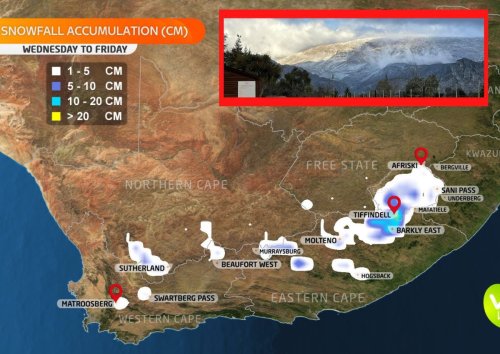 More SNOW expected this WEEK in parts of South Africa