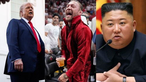 Conor McGregor Stages Photo with Lookalikes of Donald Trump and Kim Jong Un Amidst Political Aspirations