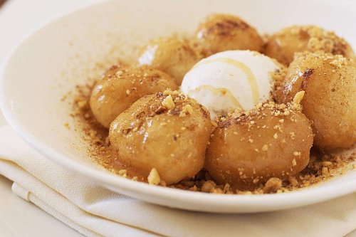Greek Doughnuts Topped With Honey