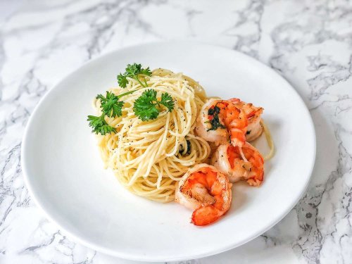 Light and Simple Shrimp and Angel Hair Pasta for Two or More
