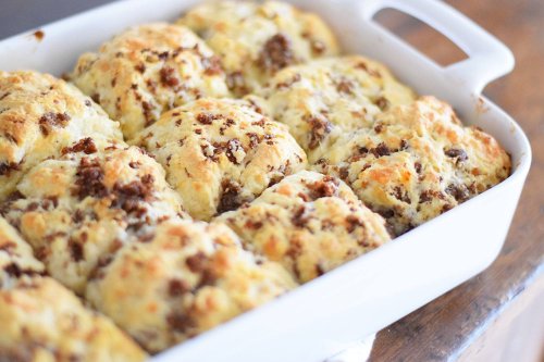 Warm Sausage Cheddar Biscuits Are Perfect on a Weekend Morning